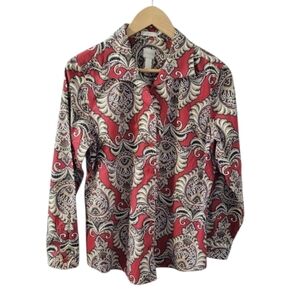 Chico's No Iron Button Up Shirt Size 1 (Women's Size 8)